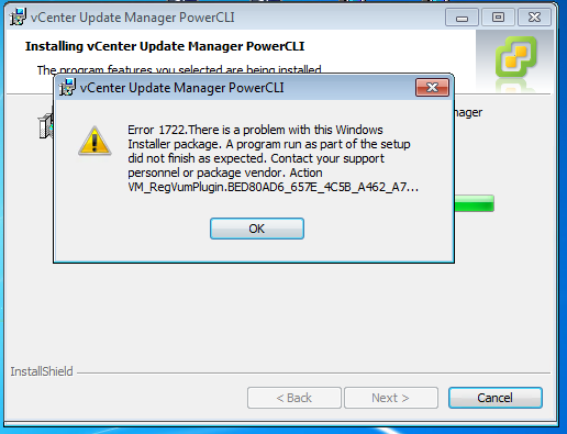 Windows installer error in vista